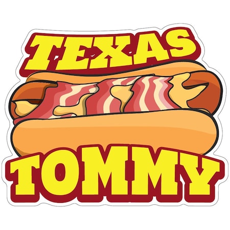Texas Tommy Decal Concession Stand Food Truck Sticker